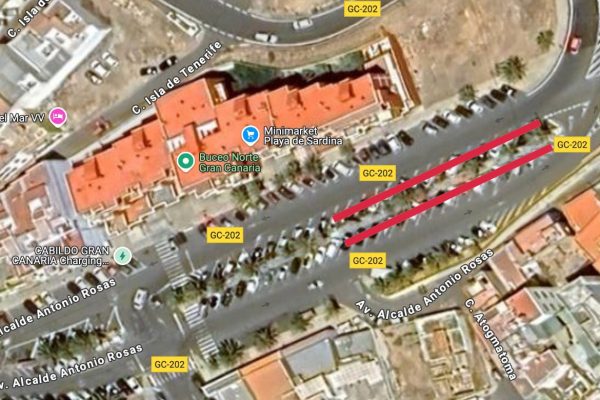 La obra de la continuación de la Avenida de la Playa de Sardina arranca este lunes